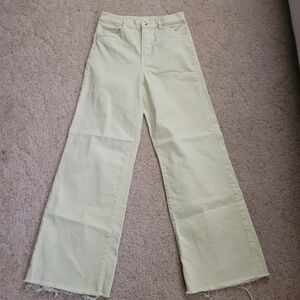 Favorite Daughter The Mischa Yellow Wide Leg Jeans